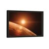 mars sunshine framed canvas black frame