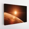 mars sunshine stretched canvas