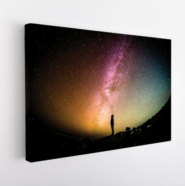 milky way stretched canvas