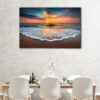 1 panels beach sunset canvas art