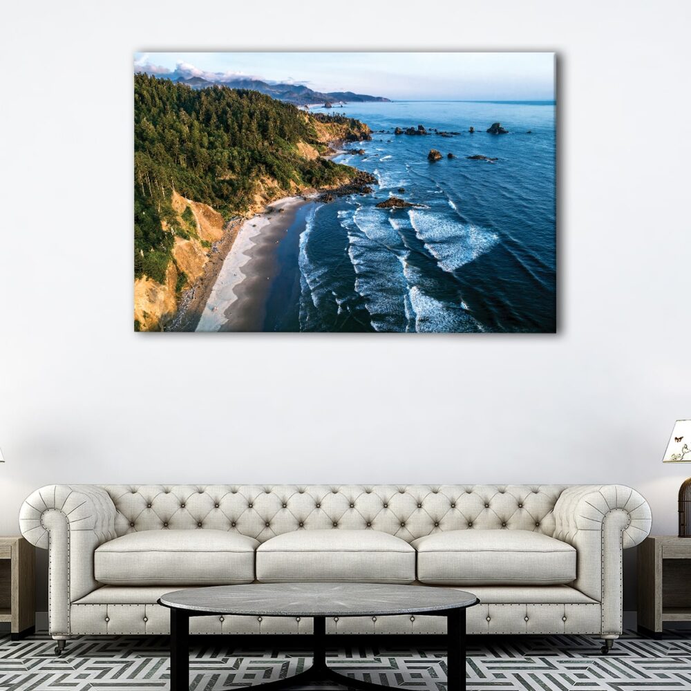 1 panels forest and beach canvas art