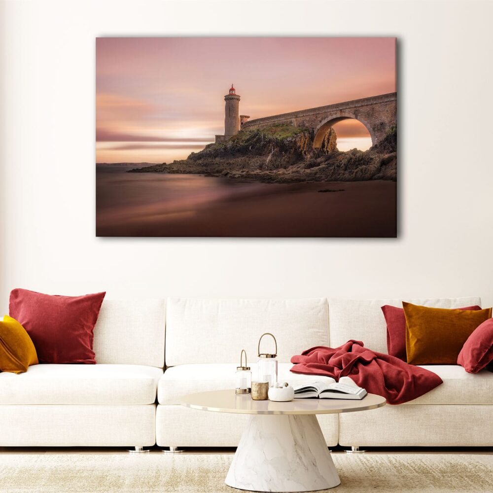 1 panels lighthouse bridge canvas art