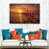 1 panels lighthouse sunset canvas art