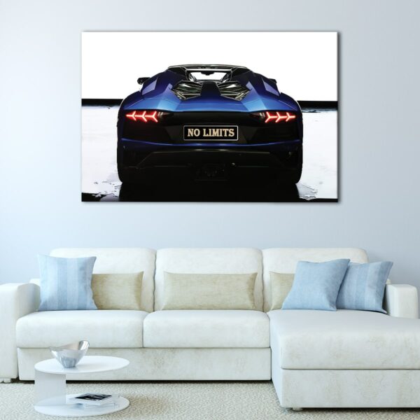 1 panels no limits supercar canvas art