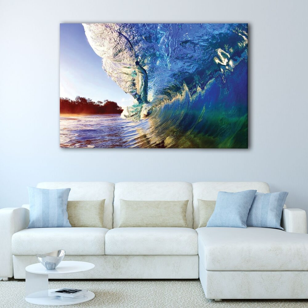 1 panels ocean wave canvas art