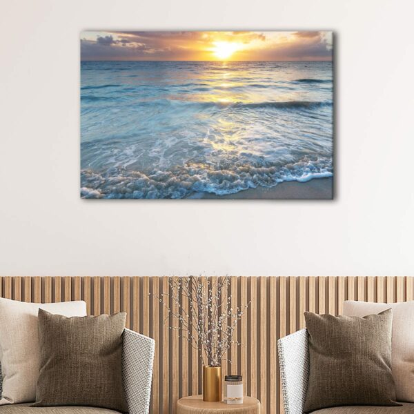 1 panels serenity beach canvas art