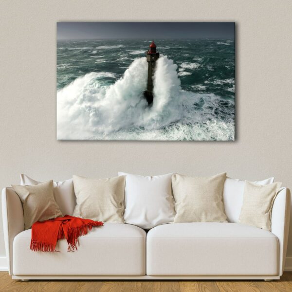 1 panels submerged lighthouse canvas art