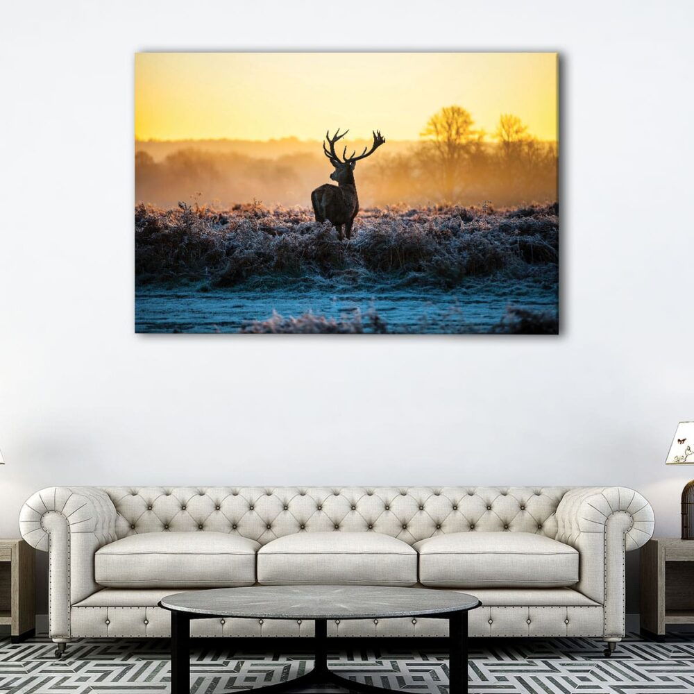 1 panels wild deer canvas art