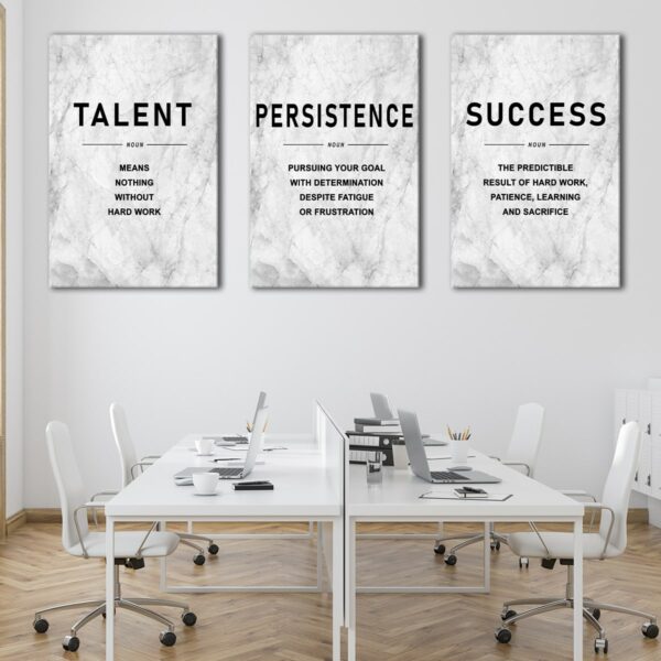 3 pieces office wall art