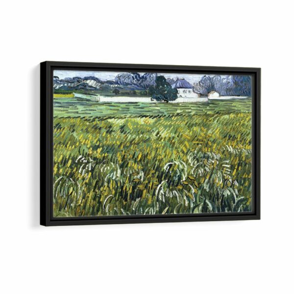 House at Auvers framed canvas black frame