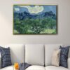 Olive Trees floating frame canvas