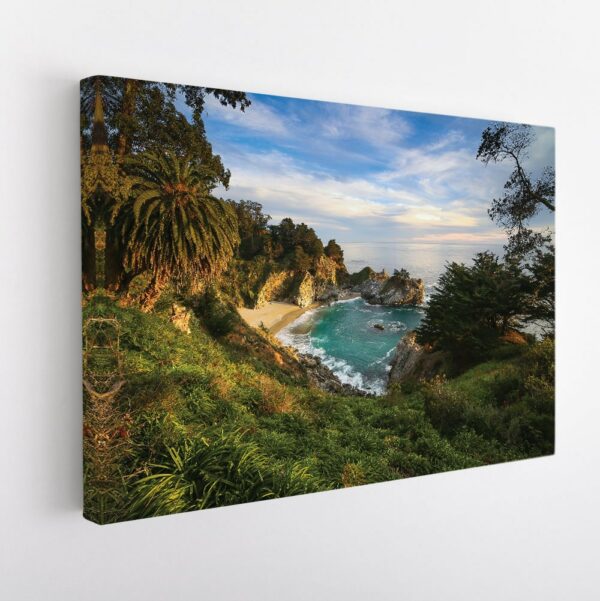 beach under the hill stretched canvas