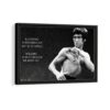 bruce lee quote framed canvas black frame