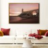 lighthouse bridge floating frame canvas