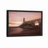 lighthouse bridge framed canvas black frame