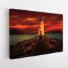 tableau sur toile imprimée phare rouge