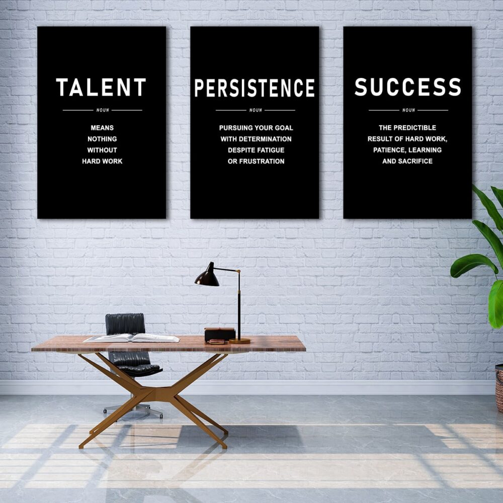 success motivational wall art