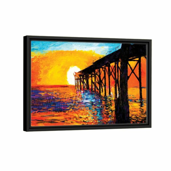 susnet painting giclee framed canvas black frame