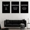talent persistence success canvas art