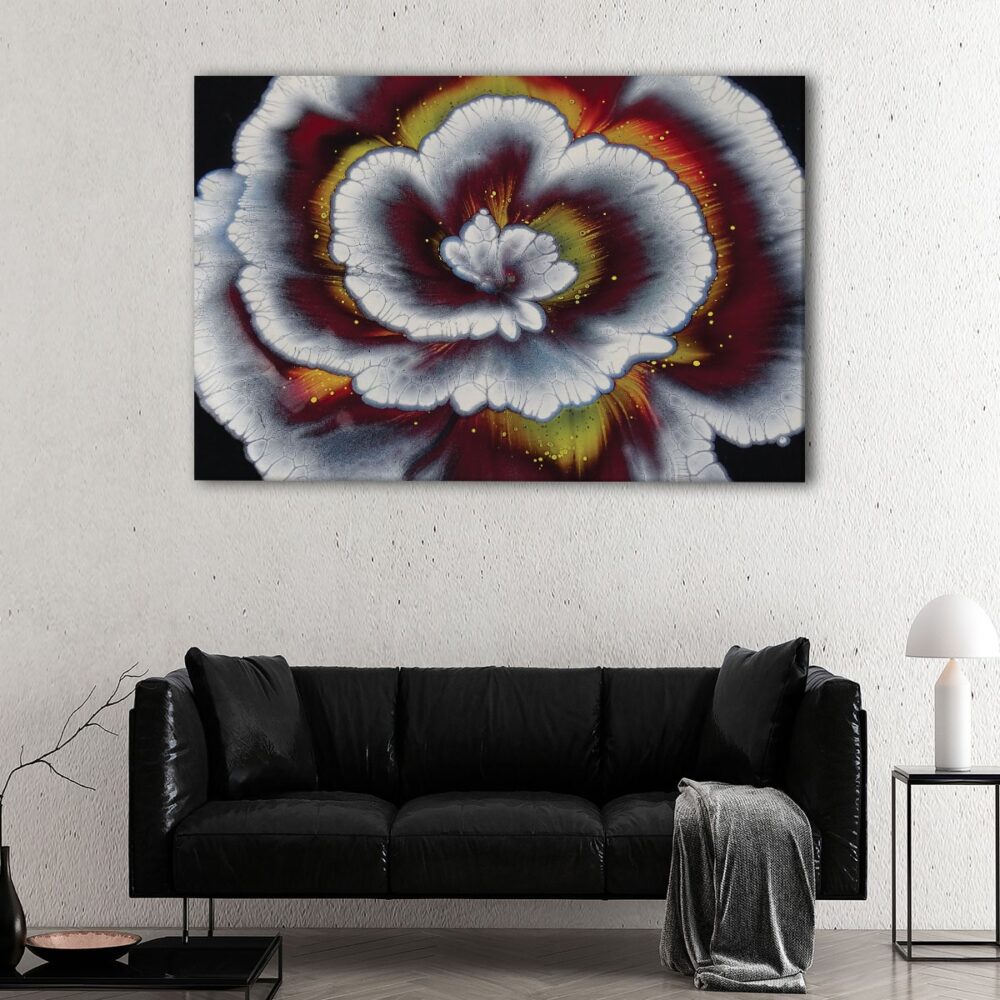 1 panels abstract flower canvas art