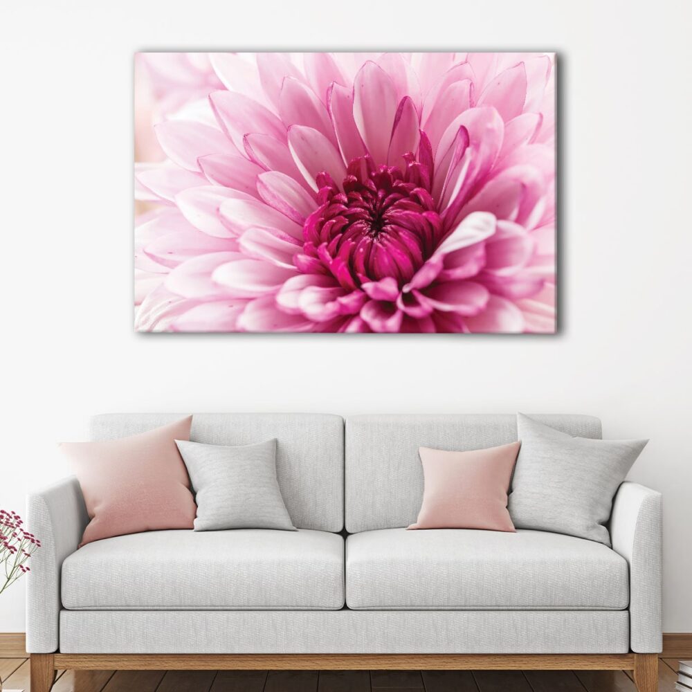 1 panels blooming dahlia flower canvas art