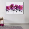 1 panels pink watercolor flowers canvas art