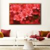 1 panels red flowers canvas art