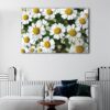 1 panels white daisy flowers canvas art