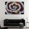 3 panels abstract flower canvas art