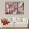 3 panels dandelion flowers canvas art