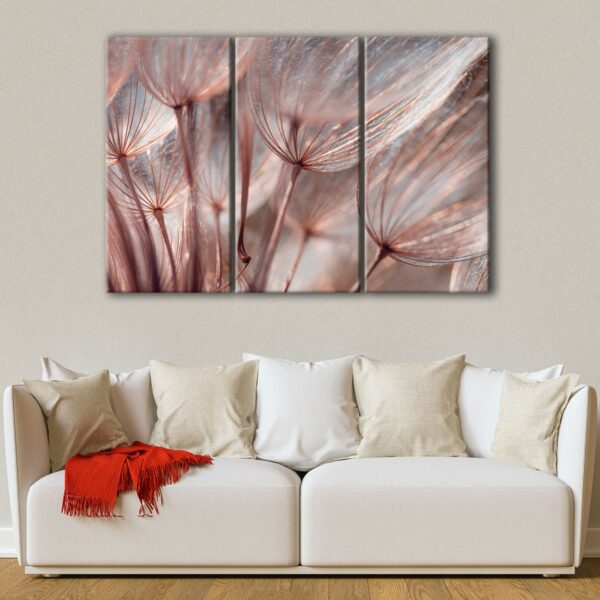 3 panels dandelion flowers canvas art