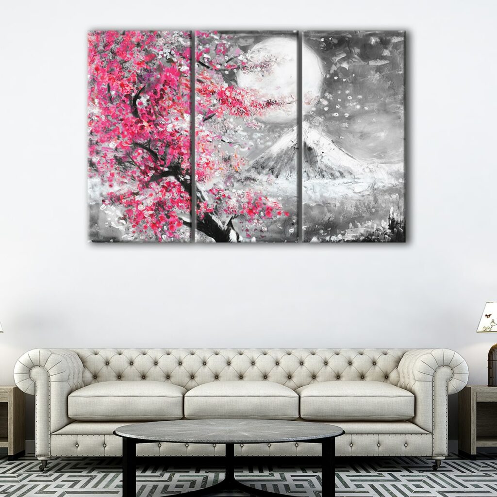 Japanese Cherry Blossom Canvas Art 