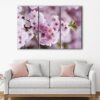 3 panels spring blossom flower canvas art