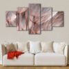 5 panels dandelion flowers canvas art