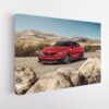 Red bmw m4 stretched canvas