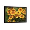 helenium flowers framed canvas black frame