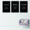 hustle inspiration canvas set