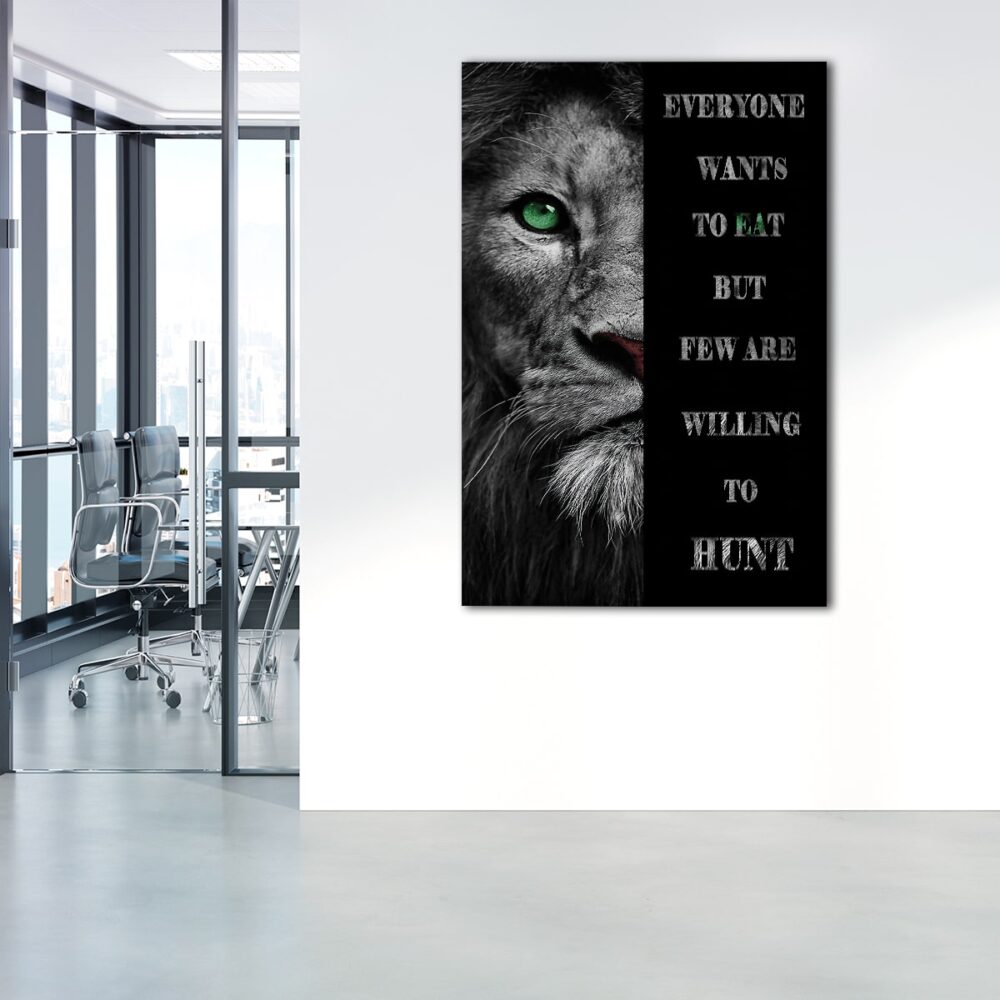 lion quote canvas print