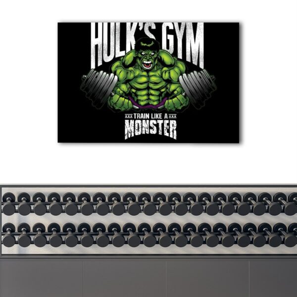 1 panels hulk gym canvas art