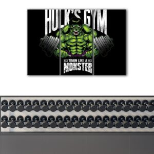 3 panels hulk gym canvas art