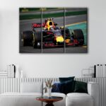 3 panels red bull racing canvas art