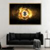 bitcoin world floating frame canvas