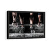 crossfit motivation framed canvas black frame