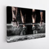 crossfit motivation stretched canvas