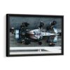 lewis hamilton F1 framed canvas black frame