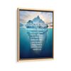 success iceberg canvas beige frame