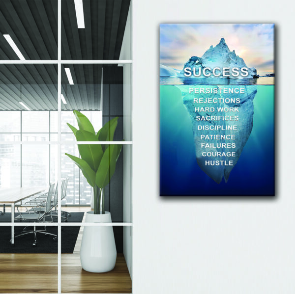 success iceberg wall decor