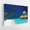 tropical island beach stretched canvas