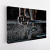 weightlifting motivation stretched canvas