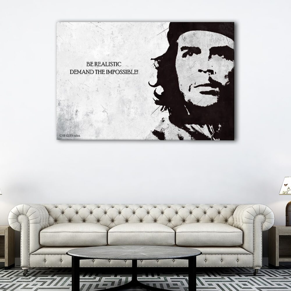 1 panels che guevara quote canvas art